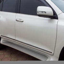 Молдинги на двери для Toyota Land Cruiser Prado 150, Lexus GX Дизайн 13-17 год