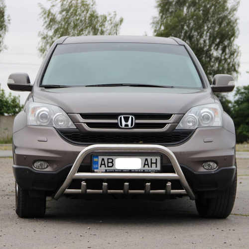 Кенгурятник з написом і грилем D60 для Honda CR-V 2006+ (WT004)