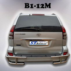 Защита заднего бампера для Toyota Land Cruiser 120 толщина стенки трубы 2,0 мм