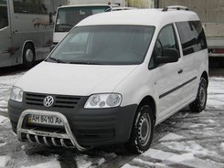 Кенгурятник з написом і грилем для Caddy 2011-2015