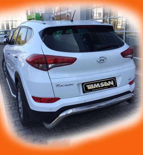 Задній захист труба загнута Tucson (Туксон) 2015+
