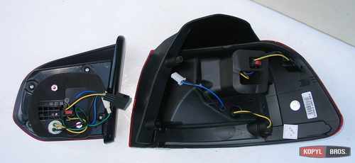 Задня світлодіодна LED оптика (R20 червона TC) для Volkswagen Golf 6 2009-2012