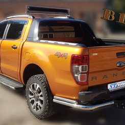 Захист заднього бампера кути подвійні для Ford Ranger III 2017+