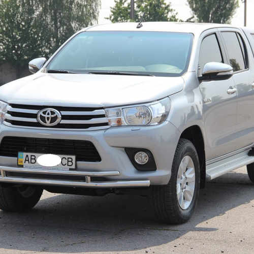Передій захист подвійний для Toyota Hilux 2015+