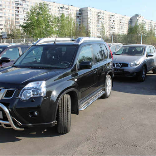 Кенгурятник з іклами для Nissan X-trail 2007-2013
