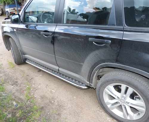 Пороги майданчик для Nissan X-trail 2007+ майданчик з нержавіючим листом d60