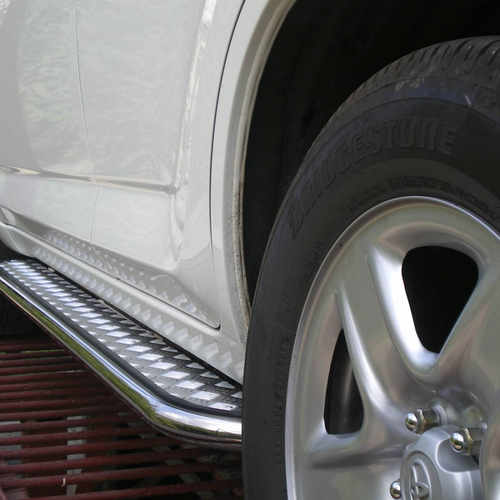 Пороги майданчик нерж для Toyota Rav 4 2006-2012 майданчик з нержавіючим листом d42