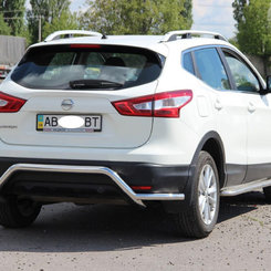 Захист бампера хвиля для Nissan Qashqai 2014+