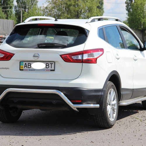 Захист бампера хвиля для Nissan Qashqai 2014+
