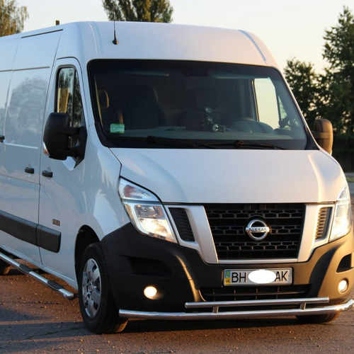 Захист переднього бампера подвійний для Renault Master 2010+ (NISSAN NV400 2010+, Opel Movano-2010+)