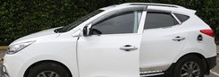 Дефлектори вікон вітровики з хром окантовкою (нерж.) для Hyundai IX35