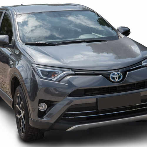 Хром накладка на решітку бампера для Toyota Rav4 IV 2016+