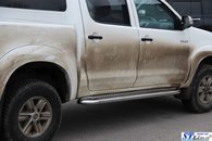 Пороги лист нержавійка для Toyota Hilux 2005-2015