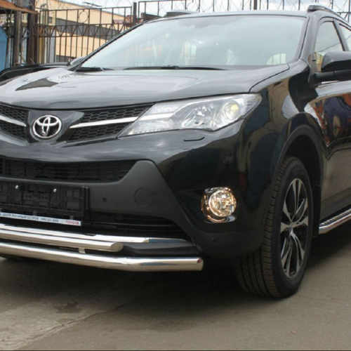 Передній захист подвійний для Toyota Rav 4 2013-2016