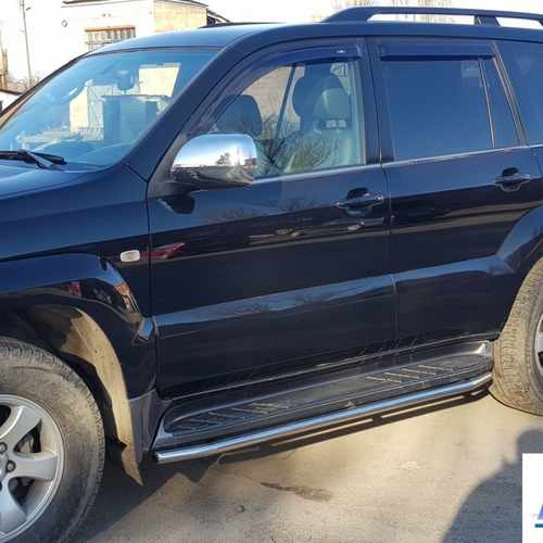 Окантовка штатного порогу для Toyota Prado 120 2002-2009