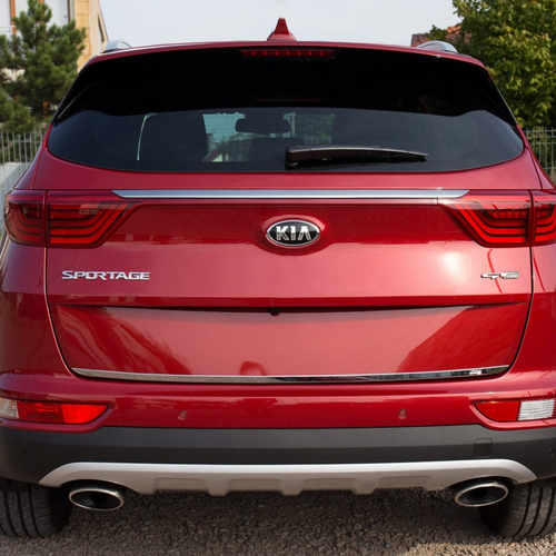 Хром накладка під номером на кришку багажника Kia Sportage 2016+ V1