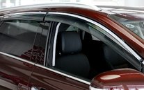 Дефлектори вікон вітровики з хром окантовкою (нерж.) для Kia Sorento UM 2015+