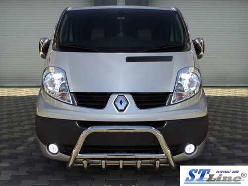 Кенгурятник з перемичкою і грилем D60 для Renault Trafic