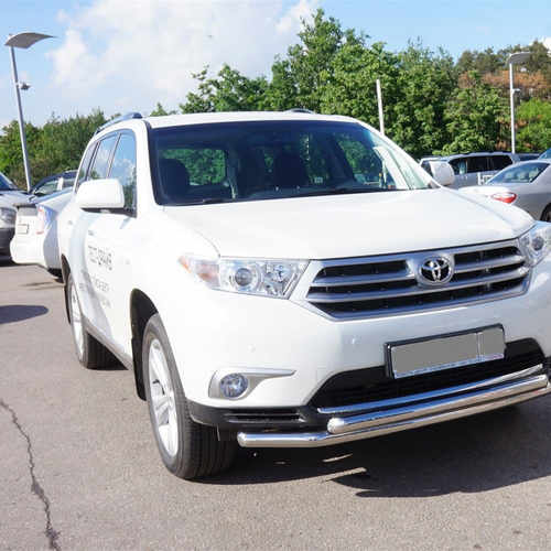 Захист переднього бампера подвійний Can oto для Toyota Highlander 2010-2104