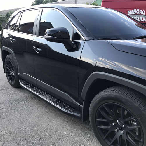 Алюмінієві Пороги Omsa Line BlackLine Black для Toyota Rav4 2019+