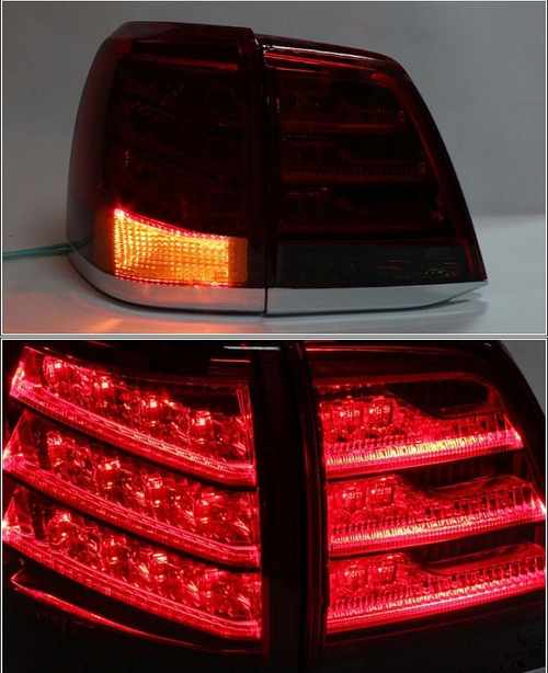 Альтернативні світлодіодні задні ліхтарі червоні LED для Toyota LC 200 2008-2015