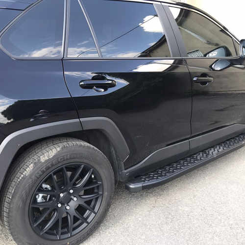 Алюмінієві Пороги Omsa Line BlackLine Black для Toyota Rav4 2019+