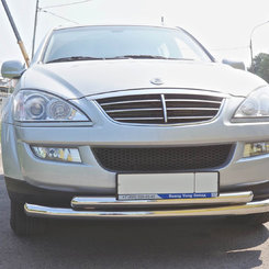 Захист переднього бампера Can Oto для Ssang Yong Kyron (2006-) (подвійний) d 70/60