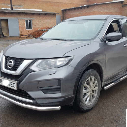 Захист переднього бампера одинарний для Nissan X-trail 2017+