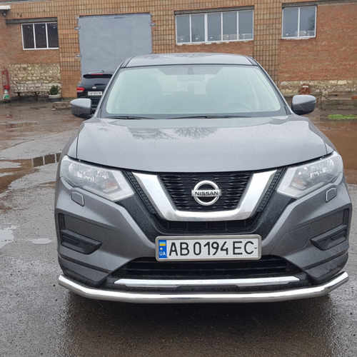 Захист переднього бампера одинарний для Nissan X-trail 2017+