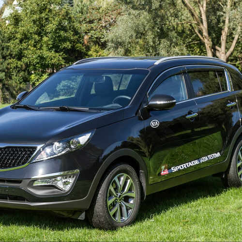 Дефлектори вікон вітровики з хром окантовкою (нерж.) 4шт. для Kia Sportage 2010-2015