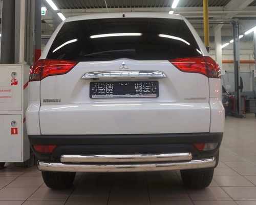 Захист заднього бампера Can Oto для Mitsubishi Pajero Sport (2008-2016) (подвійна) d 70/60
