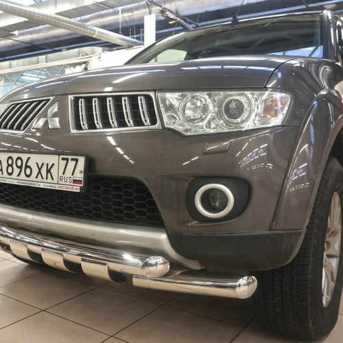 Захист переднього бампера Pajero Sport 2008-2015 і l200 2009-2015 d 76
