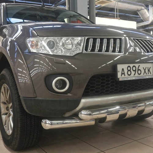 Захист переднього бампера Pajero Sport 2008-2015 і l200 2009-2015 d 76