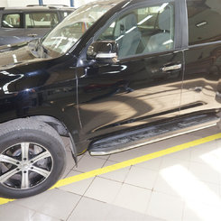 Защита штатных порогов Can Oto для Toyota Land Cruiser 150 2009+