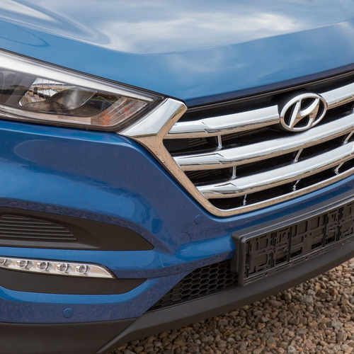 Хром накладки на решітку радіатора для Hyundai Tucson 2015+