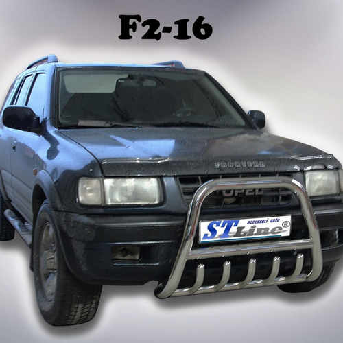 Кенгурятник з перемичкою і грилем для Opel Frontera B 1998-2004