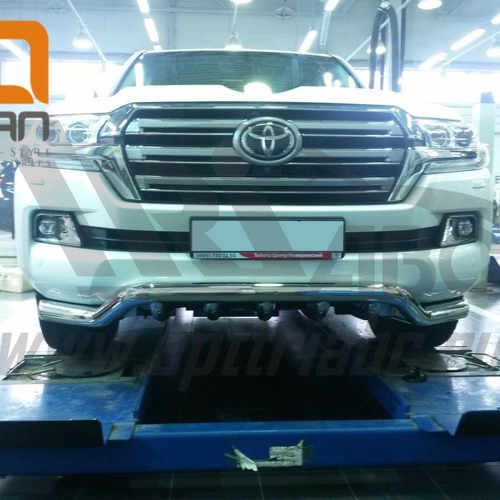 Захист переднього бампера Toyota Land Cruiser 200 (крім Premium ) (хвиля) d76/60