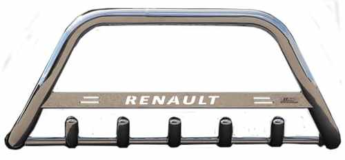 Кенгурятник з написом і грилем D60 для RENAULT Koleos 2008-2016 (WT004)
