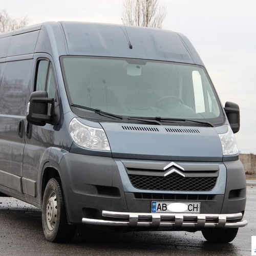 Захист переднього бампера подвійний для Citroen Jumper 2007+