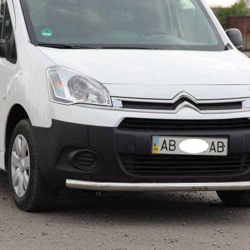 Захист переднього бампера одинарний d60 для Citroen Berlingo 2008+-