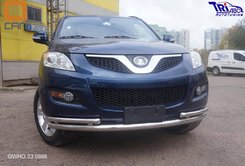 Захист переднього бампера подвійний Great Wall Hover H5 2010+