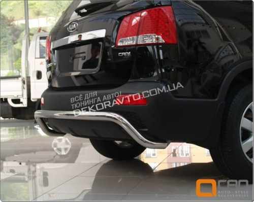 Захист заднього бампера труба Can oto для Kia Sorento 2009-2012/Hyundai Santa fe 2006-2012