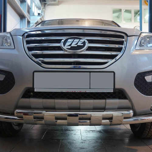 Захист переднього бампера подвійний з перемичками для Lifan X60 2013+