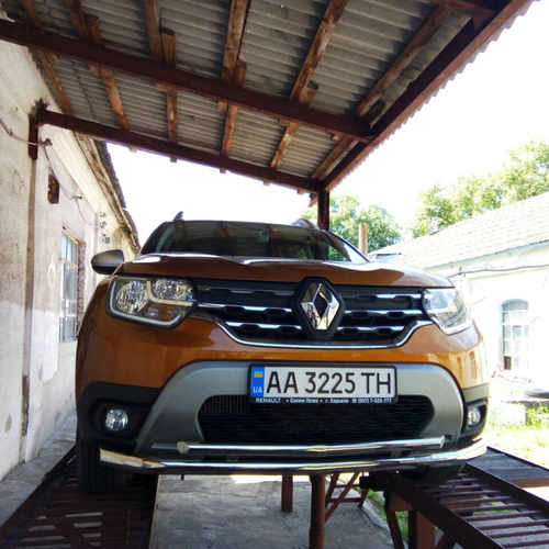 Захист передній подвійний D6042 для Renault Duster 2018+
