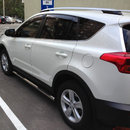 Пороги труба (чорний метал) для Rav4 2013-2019