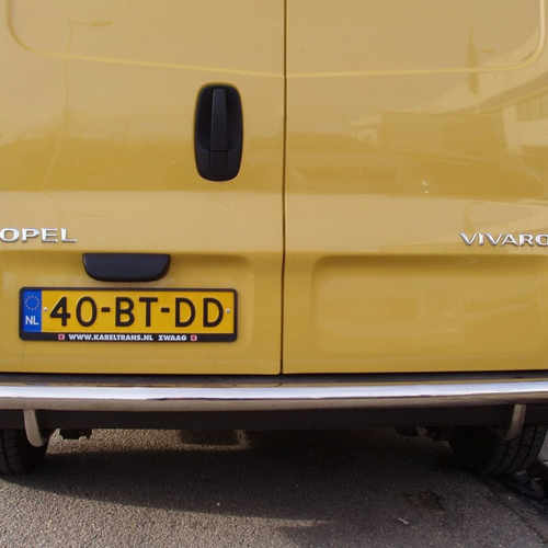 Захист заднього бампера нерж. для Opel Vivaro 2015+