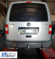 Захист заднього бампера для VW Кадді 2004-2015
