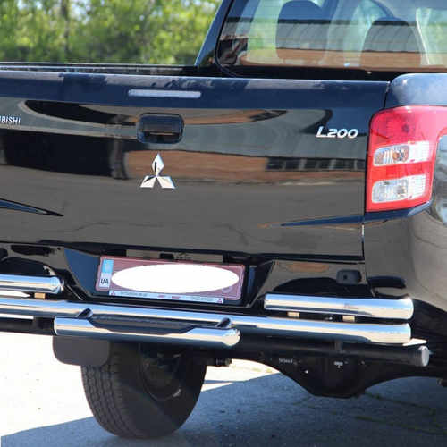Захист заднього бампера з нападом під ногу для Mitsubishi L200 (2016-) Fiat FullBack