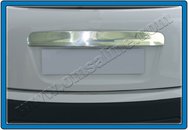 Хром накладка над номером на кришку багажника (нерж.) для Nissan Qashqai 2006+