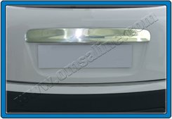 Хром накладка над номером на кришку багажника (нерж.) для Nissan Qashqai 2006+